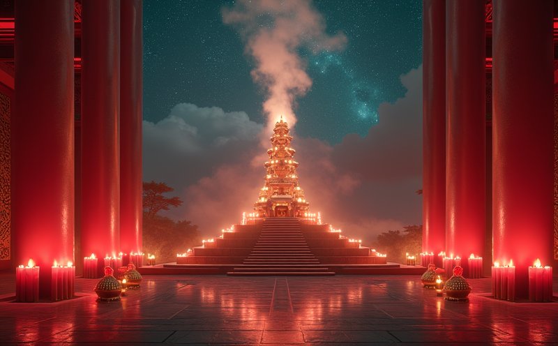 星夜燭光祭壇的玄穹祝壽意象