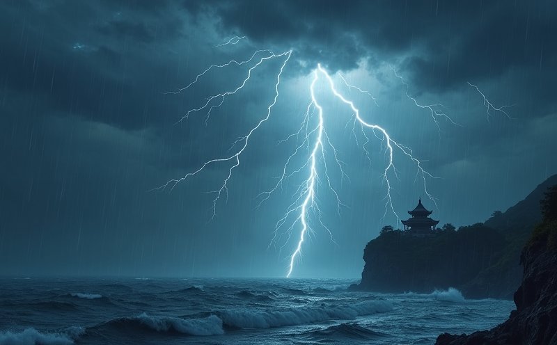海上雷電交加的雷聲普化天尊意象