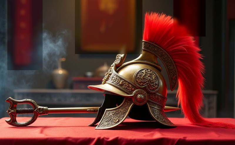 郭府大元帥 金盔紅纓武將祭壇