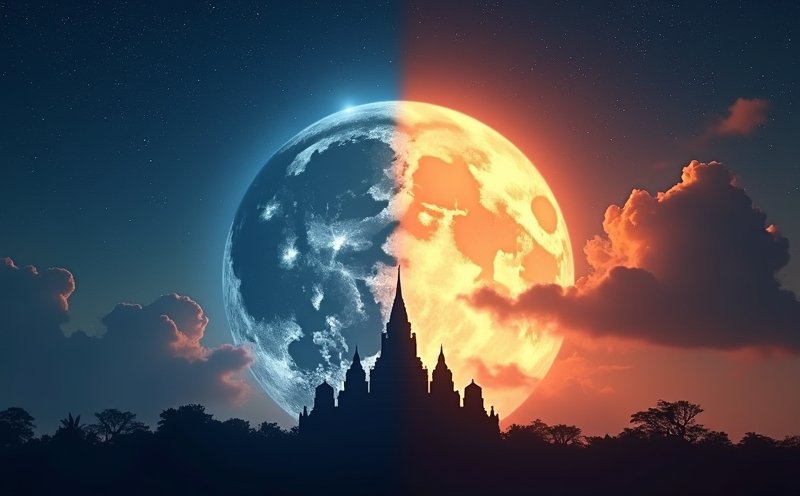 晝夜各半的天空與明月的陰陽公意象