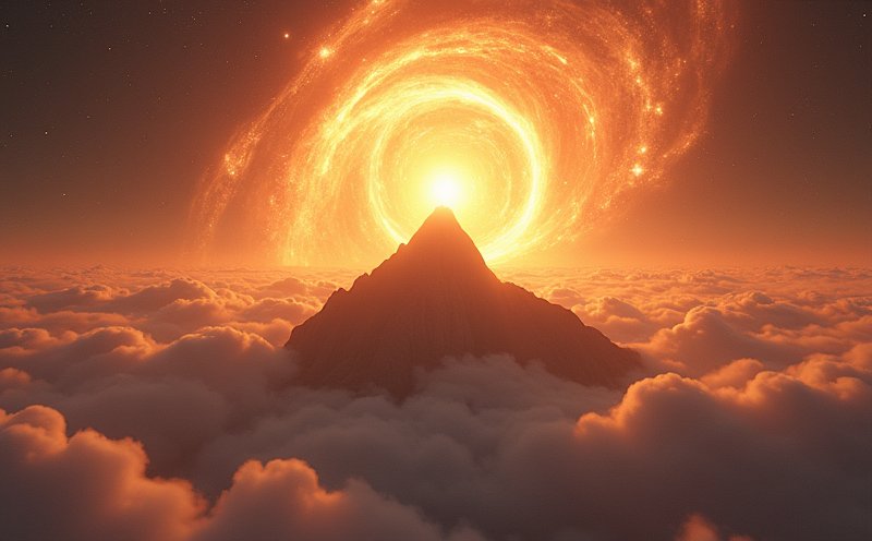 雲海之巔宇宙光旋的元始意象