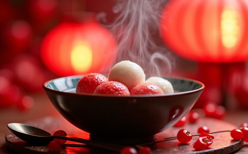熱騰騰紅白湯圓的元宵應景甜品