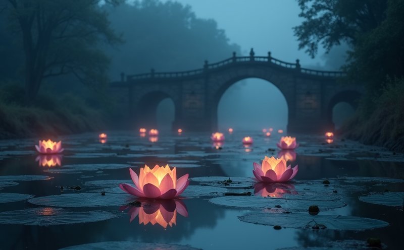 二殿楚江王 蓮花燈冥河