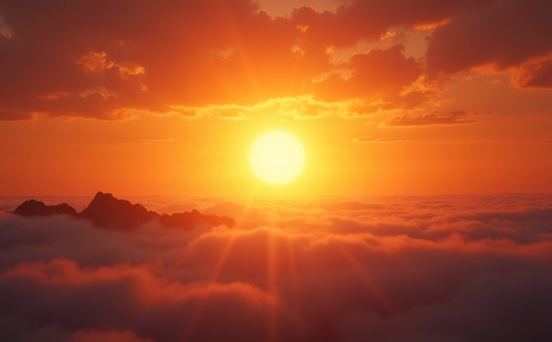 太陽星君 旭日雲海
