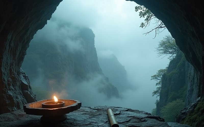 鬼谷先師 山谷洞府油燈