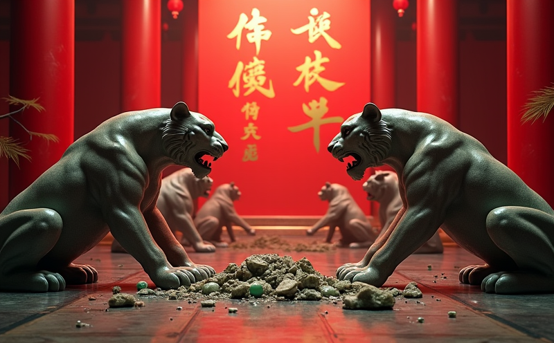 九虎九石虎包圍碎玉的九虎威權衝撞陳設