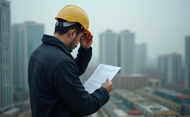 工頭於工地皺眉面對預算超支報表的天狗開新建設受損場景