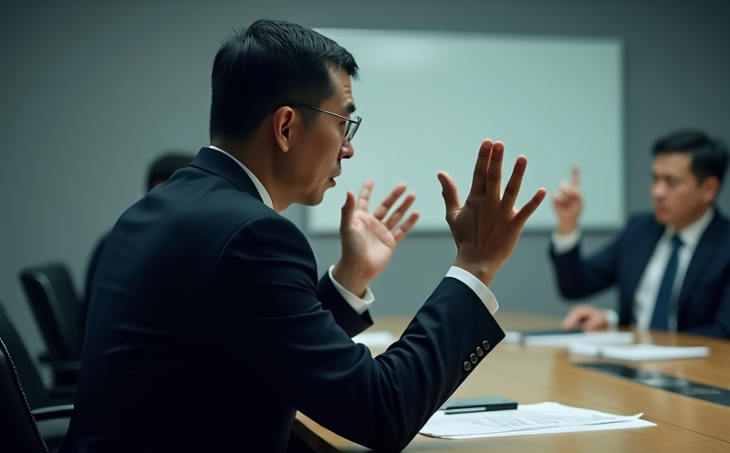 主管於會議室面對全面失誤報表雙手舉起無奈的陰陽俱錯全線迷航場景