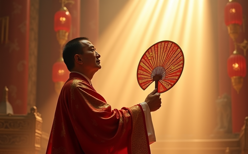 主祭執大禮扇向天行至高祭禮的天德主祭場景