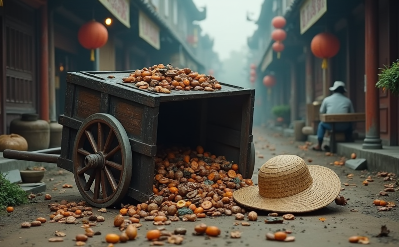 劫煞傾倒貨車散落財物與破箱草帽的劫煞突發劫難陳設