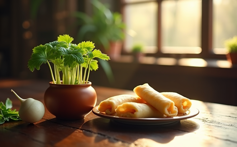 立春春芽春餅與蘿蔔的迎春陳設