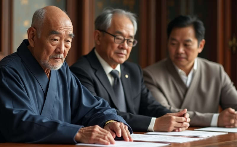 父子三人圍桌商議家族分居安排的莊重畫面