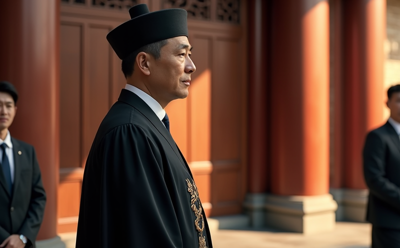 官員著新官服踏入官衙赴任的莊嚴瞬間